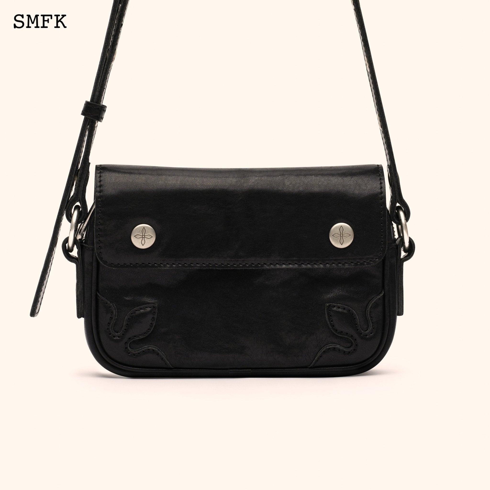 SMFK Compass Adventure Vintage Fanny Bag In Black (Small) | MADA IN CHINA