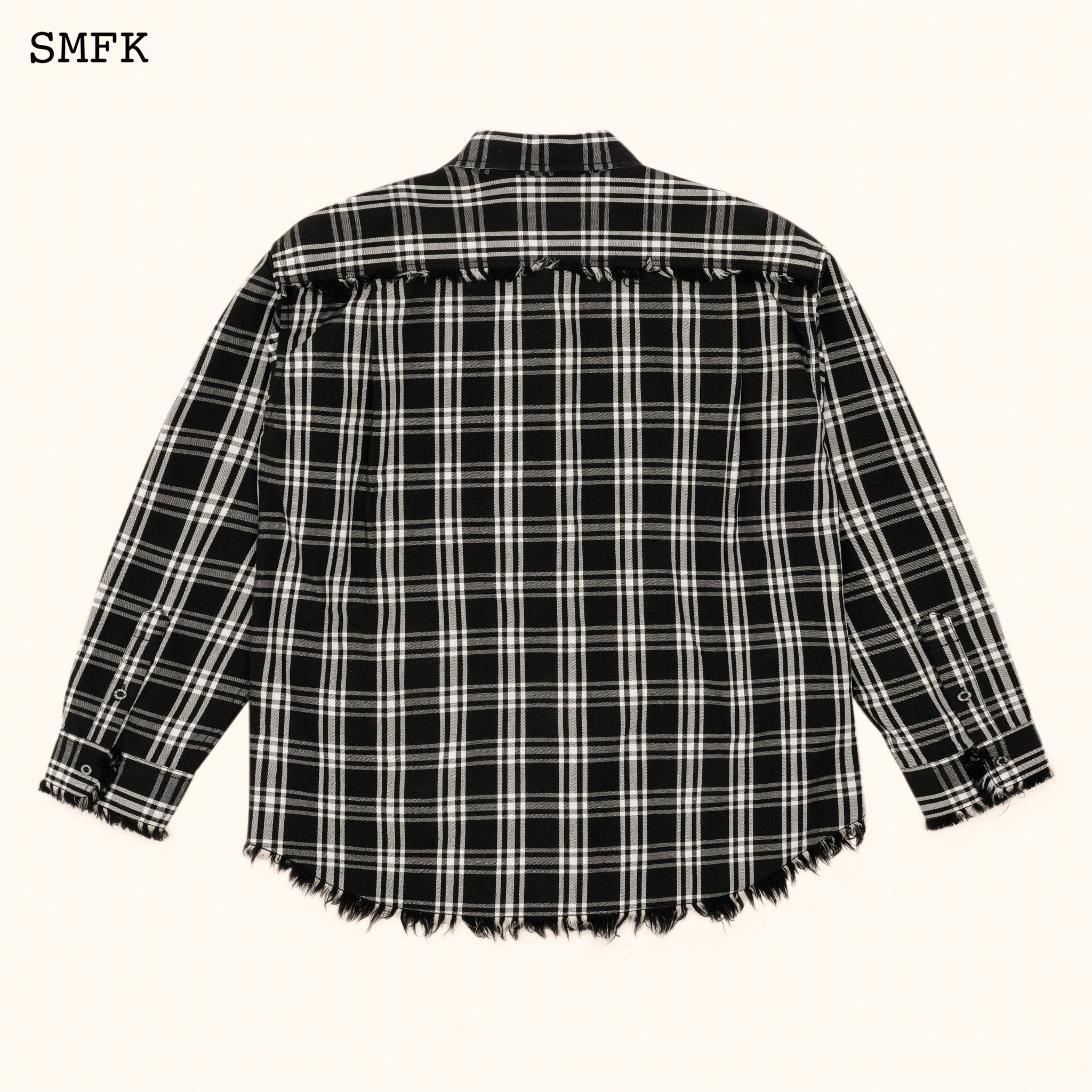 SMFK Compass Black Plaid Workwear Style Shirt | MADA IN CHINA