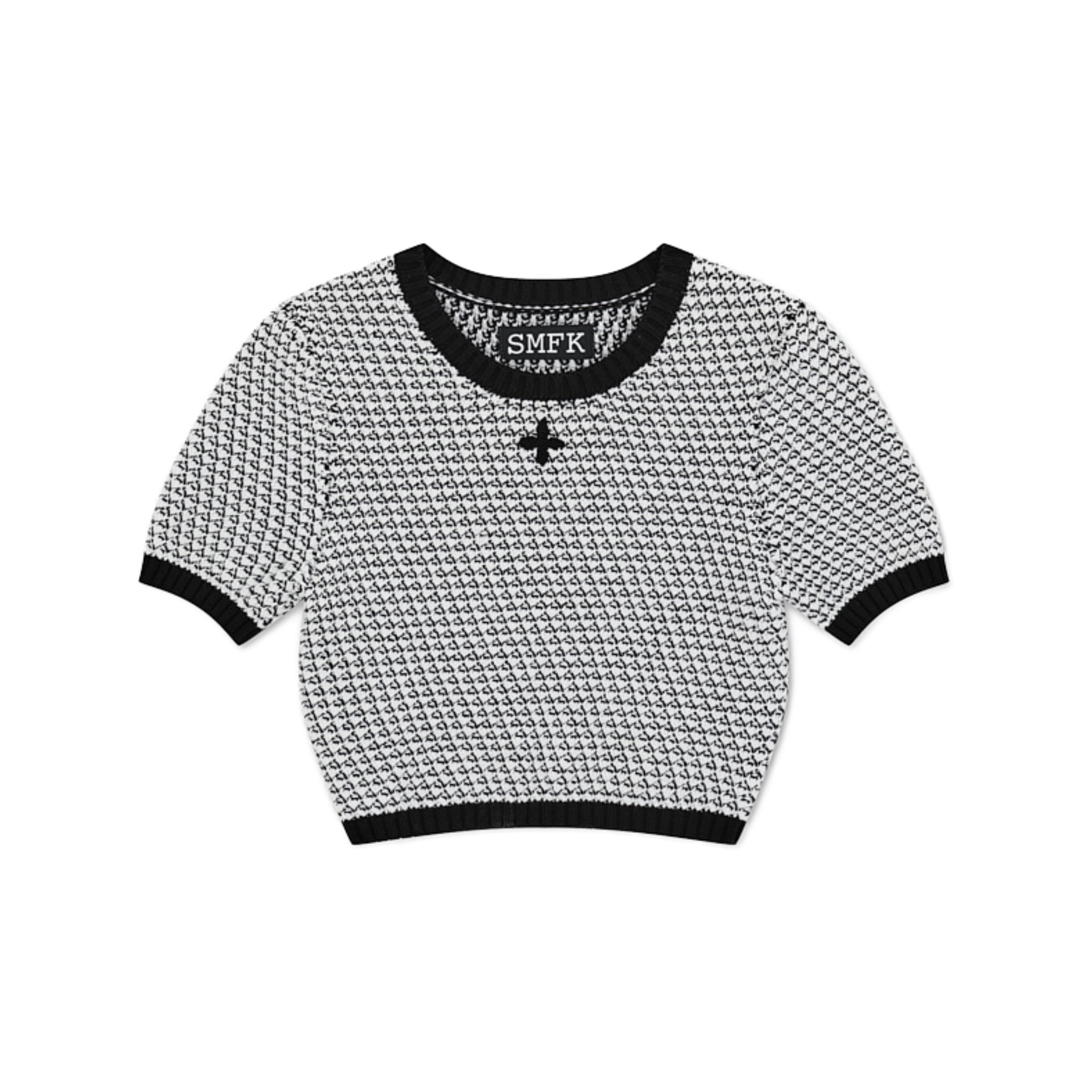 SMFK Compass Camouflage Chainmail Knit Short Tee | MADA IN CHINA