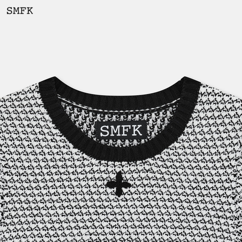 SMFK Compass Camouflage Chainmail Knit Short Tee | MADA IN CHINA