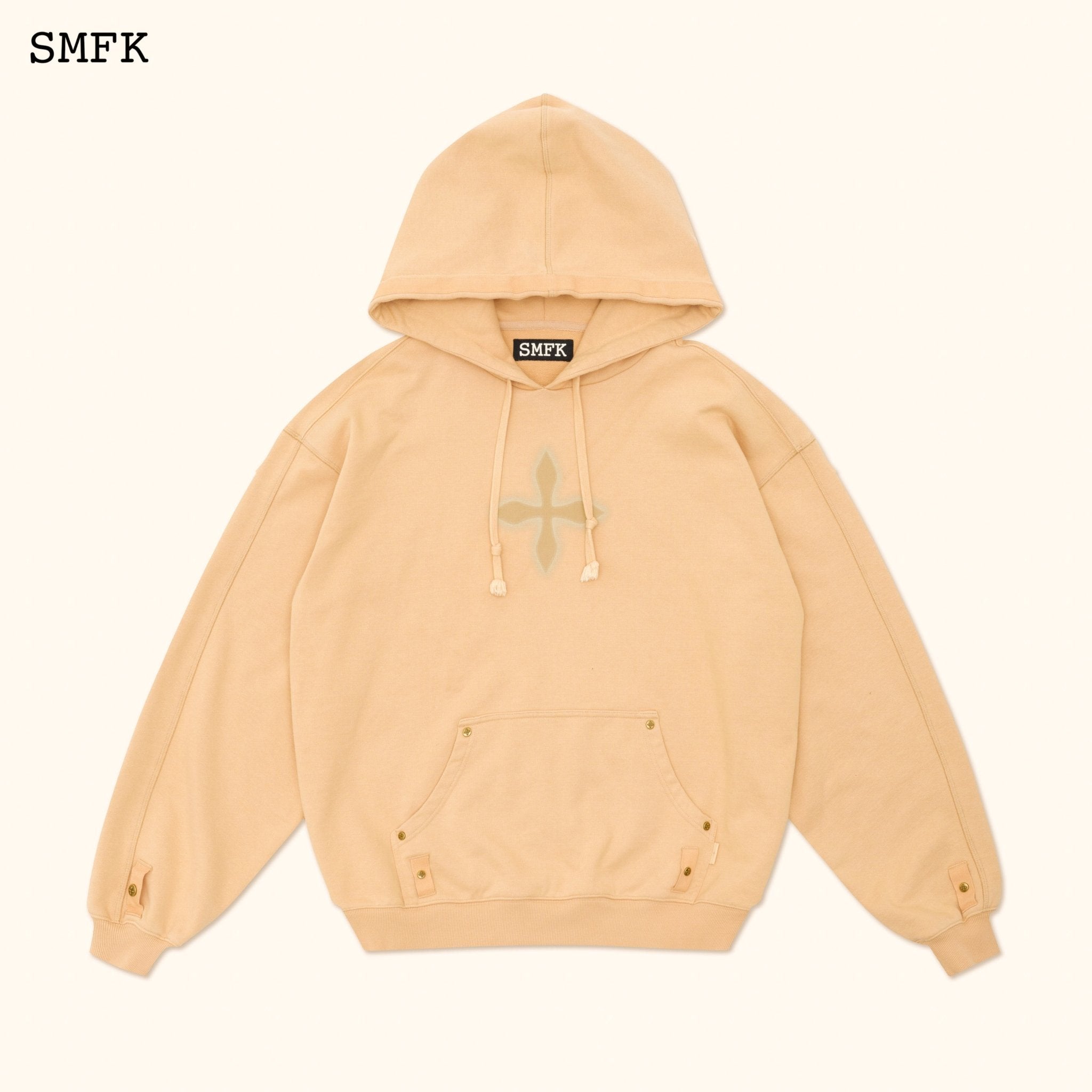 SMFK Compass Classic Cross Camping Hoodie In Wheat | MADA IN CHINA