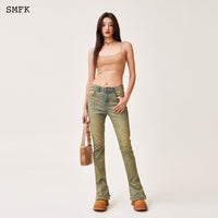 SMFK Compass Classic Horseshoe Flared Jeans Cheese | MADA IN CHINA