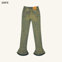 SMFK Compass Classic Horseshoe Flared Jeans Cheese | MADA IN CHINA