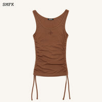 SMFK Compass Classic Shutter Sporty Vest In Brown | MADA IN CHINA
