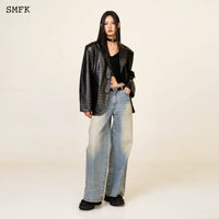 SMFK Compass Classic Woolen Knitted Cardigan In Black | MADA IN CHINA