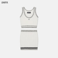 SMFK Compass Classical White Knitted Set | MADA IN CHINA