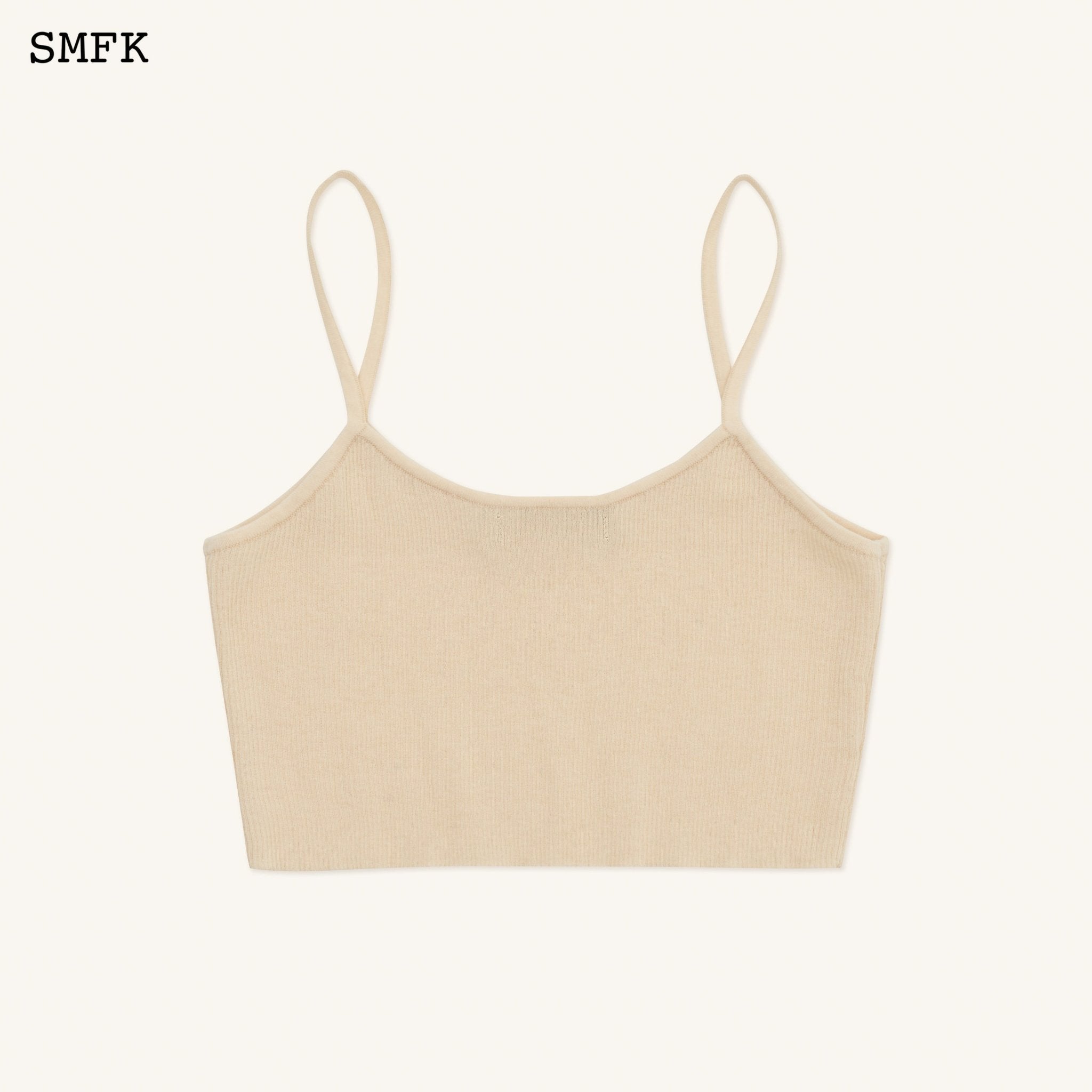 SMFK Compass Cross Classic Knitted Ultra Short Vest Top White | MADA IN CHINA
