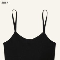 SMFK Compass Cross Classic Knitted Vest Top Black | MADA IN CHINA
