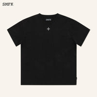 SMFK Compass Cross Classic Oversized Tee In Black | MADA IN CHINA