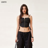 SMFK Compass Cross Classic Paratrooper Pants In Black | MADA IN CHINA