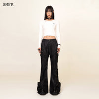 SMFK Compass Cross Classic Riding Knitted Top In White | MADA IN CHINA