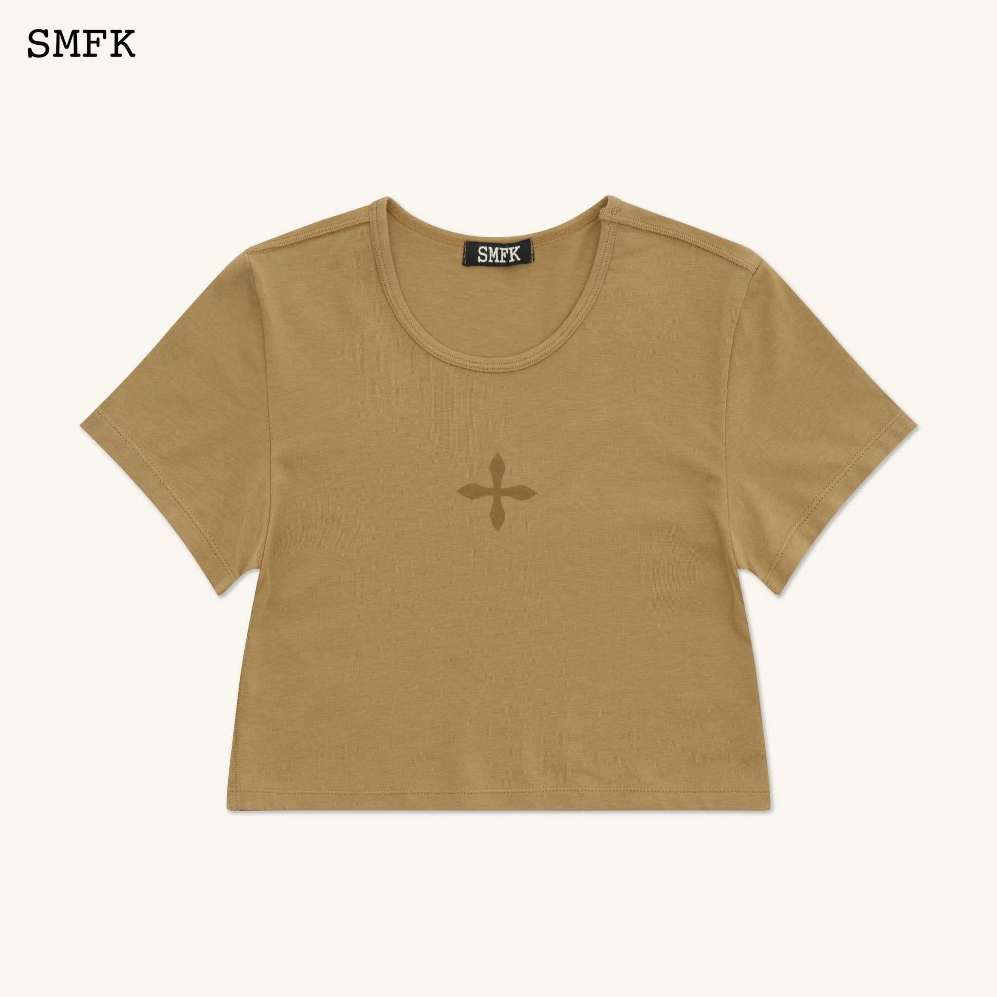 SMFK Compass Cross Classic Sporty Tights Tee In Green | MADA IN CHINA