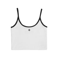 SMFK Compass Cross Flower Vintage Tank Top White And Black | MADA IN CHINA