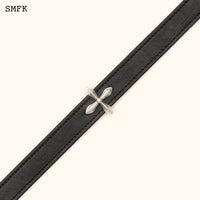 SMFK Compass Cross Leather Thick Choker In Black | MADA IN CHINA