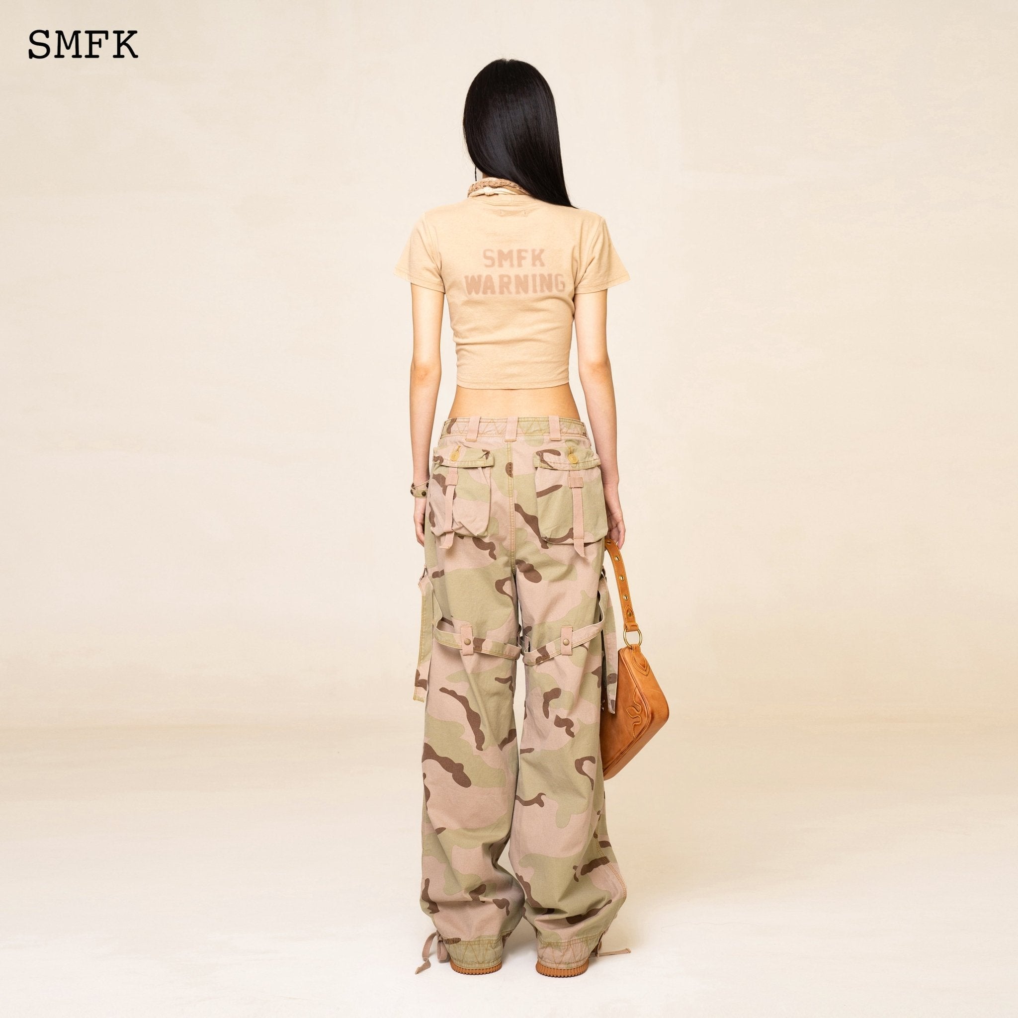 SMFK Compass Cross Slim-Fit Tee In Wheat | MADA IN CHINA