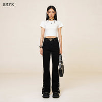SMFK Compass Cross Slim-Fit Tee In White | MADA IN CHINA