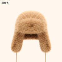 SMFK Compass Cross Winter Fur Hat In Wheat | MADA IN CHINA