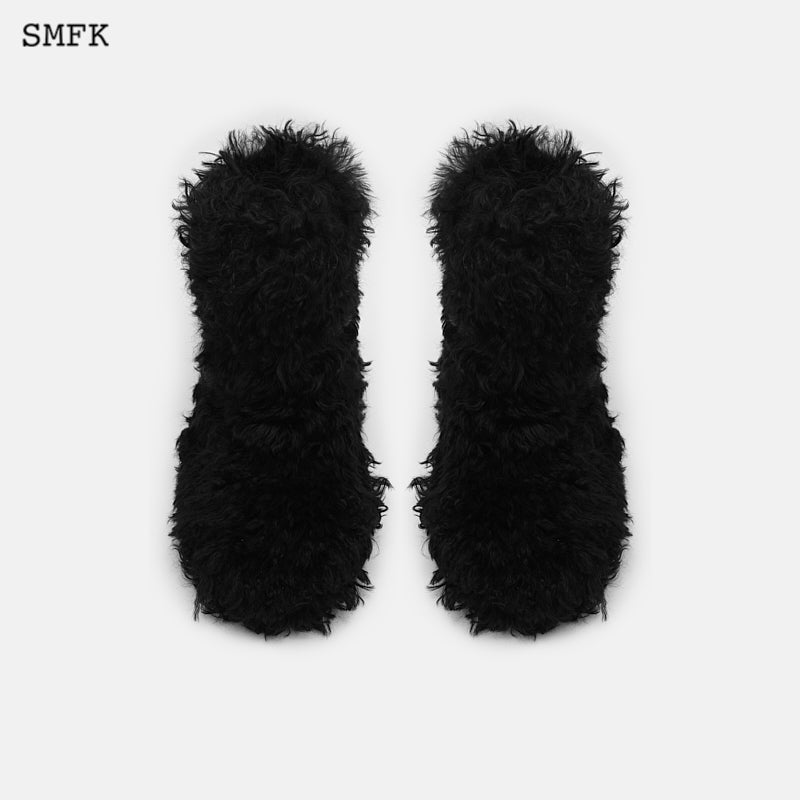 SMFK Compass Furry Snowman Tall Boots | MADA IN CHINA