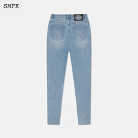 SMFK Compass High Waist Blue Jeans | MADA IN CHINA