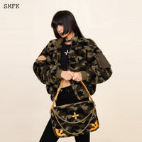 SMFK Compass Kitty Bag In Green Camouflage (Large) | MADA IN CHINA