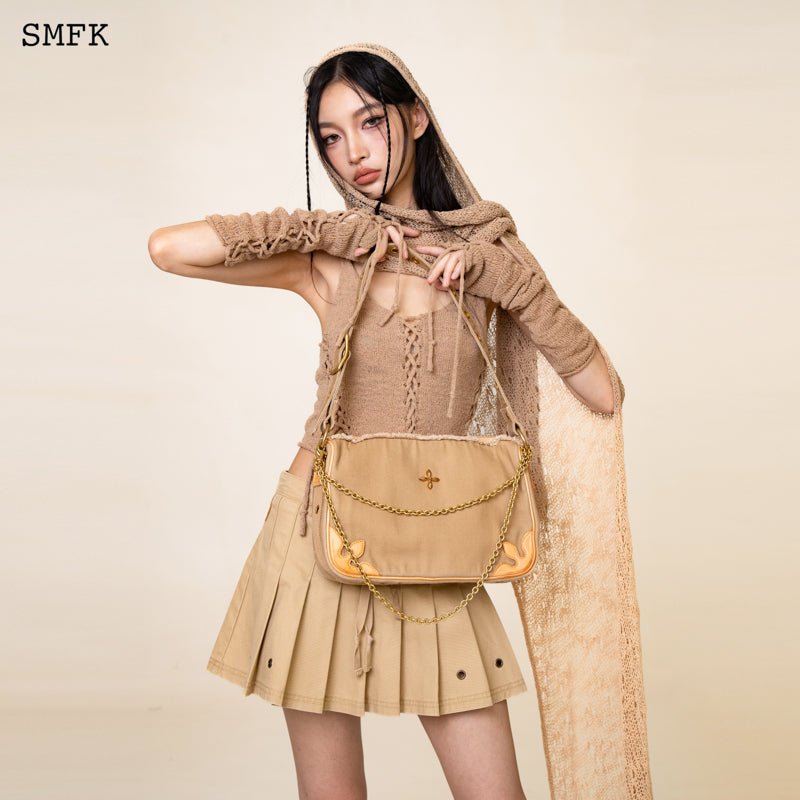 SMFK Compass Large Kitty Shoulder Bag In Wheat | MADA IN CHINA