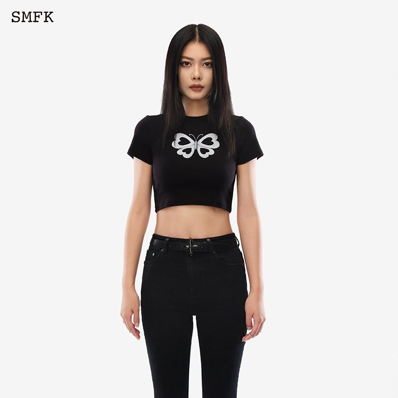 SMFK Compass Love Butterfly Short Body Tee | MADA IN CHINA