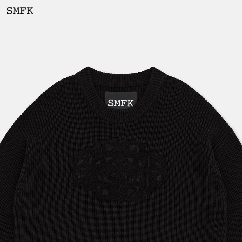 SMFK Compass Maze Knit Sweatshirt | MADA IN CHINA