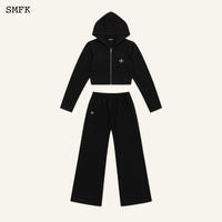 SMFK Compass Rove Jogging Sport Suit In Black | MADA IN CHINA