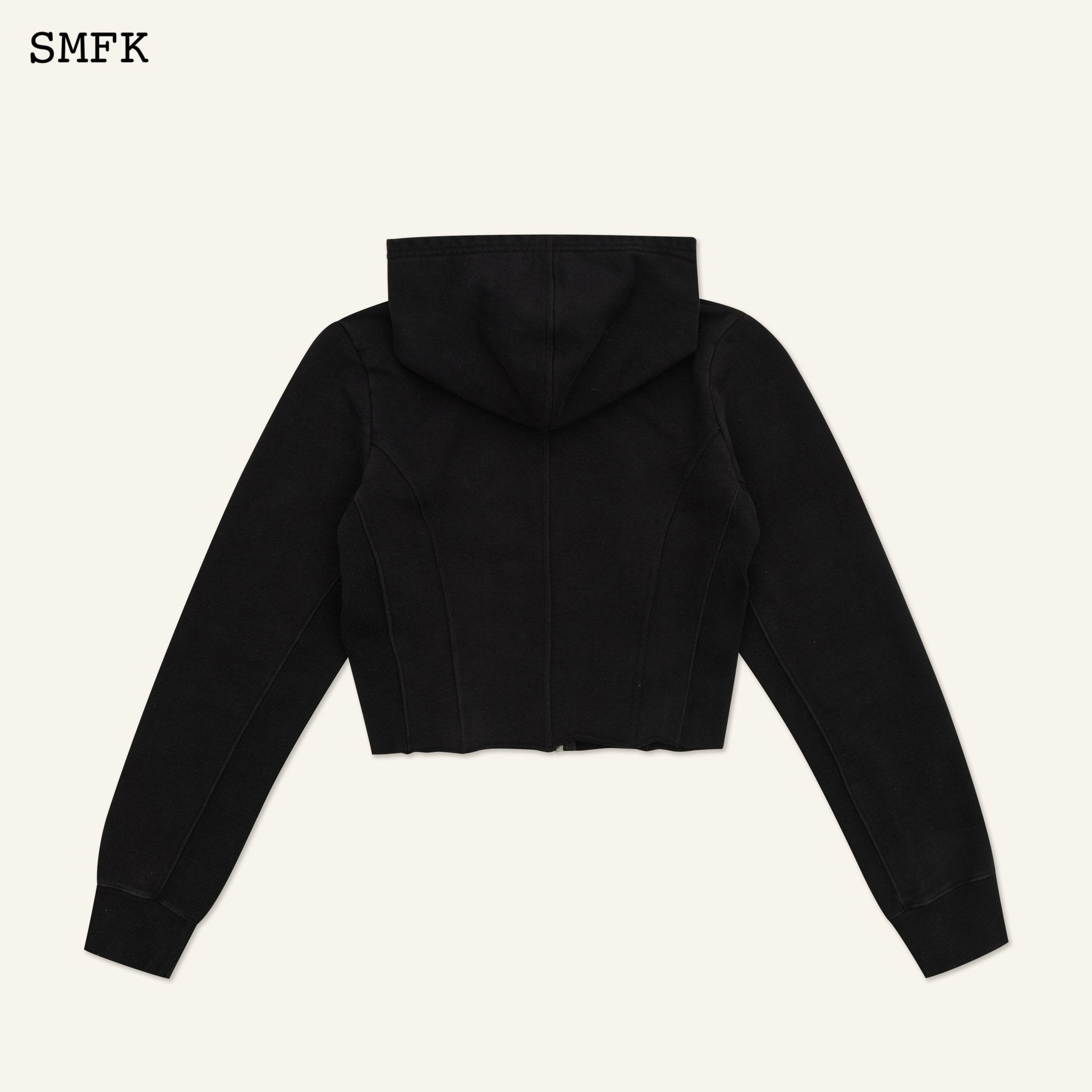 SMFK Compass Rove Stray Slim-Fit Hoodie In Black | MADA IN CHINA