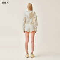 SMFK Compass Rove Stray Slim-Fit Sporty Shorts White | MADA IN CHINA