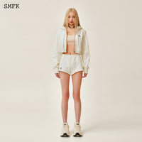 SMFK Compass Rove Stray Slim-Fit Sporty Shorts White | MADA IN CHINA