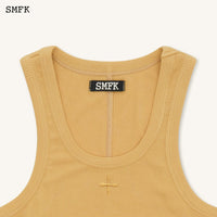 SMFK Compass Rove Stray Vest Dress In Ginger | MADA IN CHINA