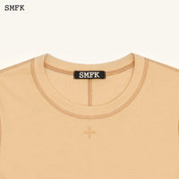 SMFK Compass Rush Slim-Fit Tee In Sand | MADA IN CHINA