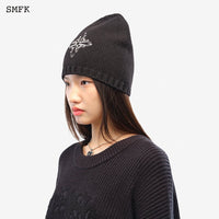 SMFK Compass Sheep Woolen Hat Black | MADA IN CHINA
