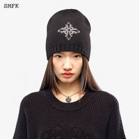 SMFK Compass Sheep Woolen Hat Black | MADA IN CHINA