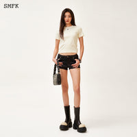 SMFK Compass Tarpan Lightning Black Short Jeans | MADA IN CHINA