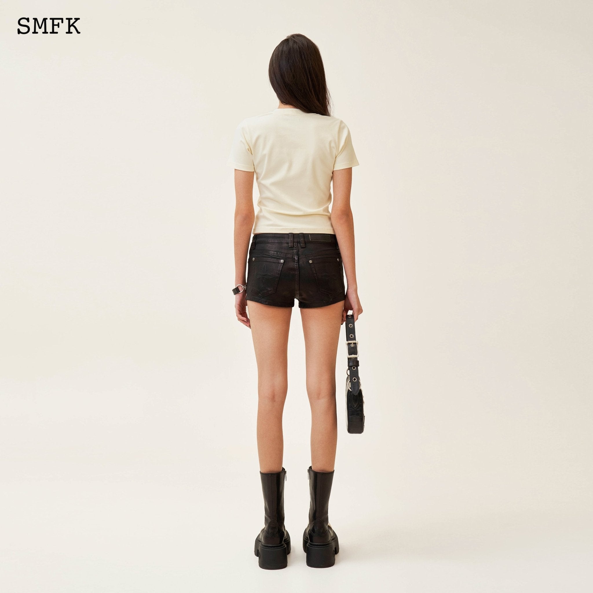 SMFK Compass Tarpan Lightning Black Short Jeans | MADA IN CHINA