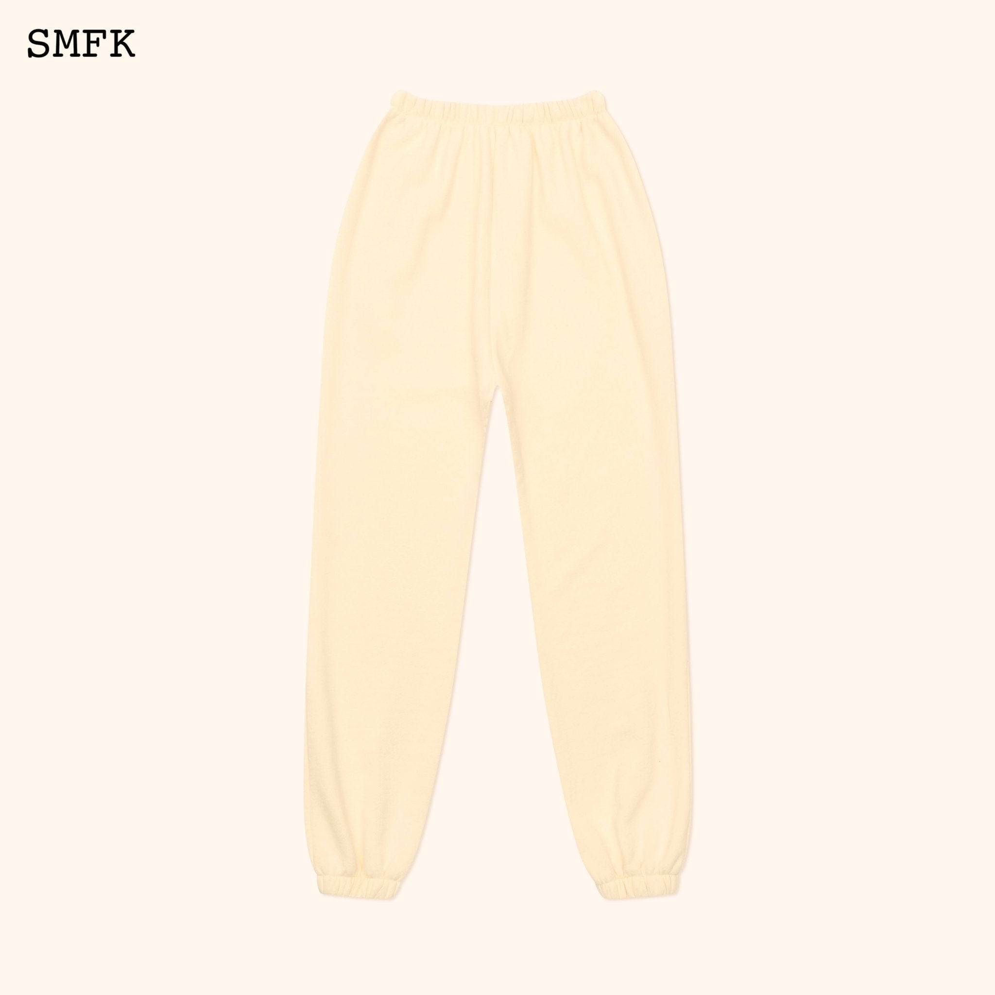 SMFK Compass Vintage College Jogging Pants In Cream | MADA IN CHINA