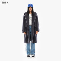 SMFK Compass Vintage Wool Officer's Coat Grey | MADA IN CHINA