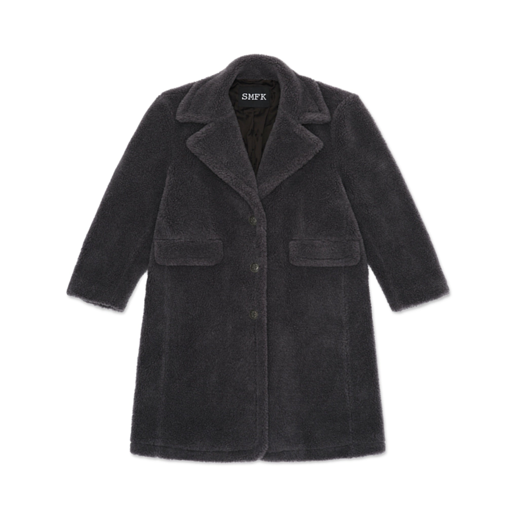 SMFK Compass Vintage Wool Officer's Coat Grey | MADA IN CHINA