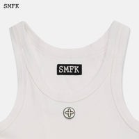 SMFK Compass White Sport Vest | MADA IN CHINA