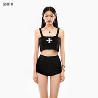 SMFK Compass Wool Camisole Black | MADA IN CHINA