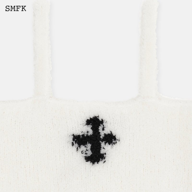SMFK Compass Wool Camisole White | MADA IN CHINA