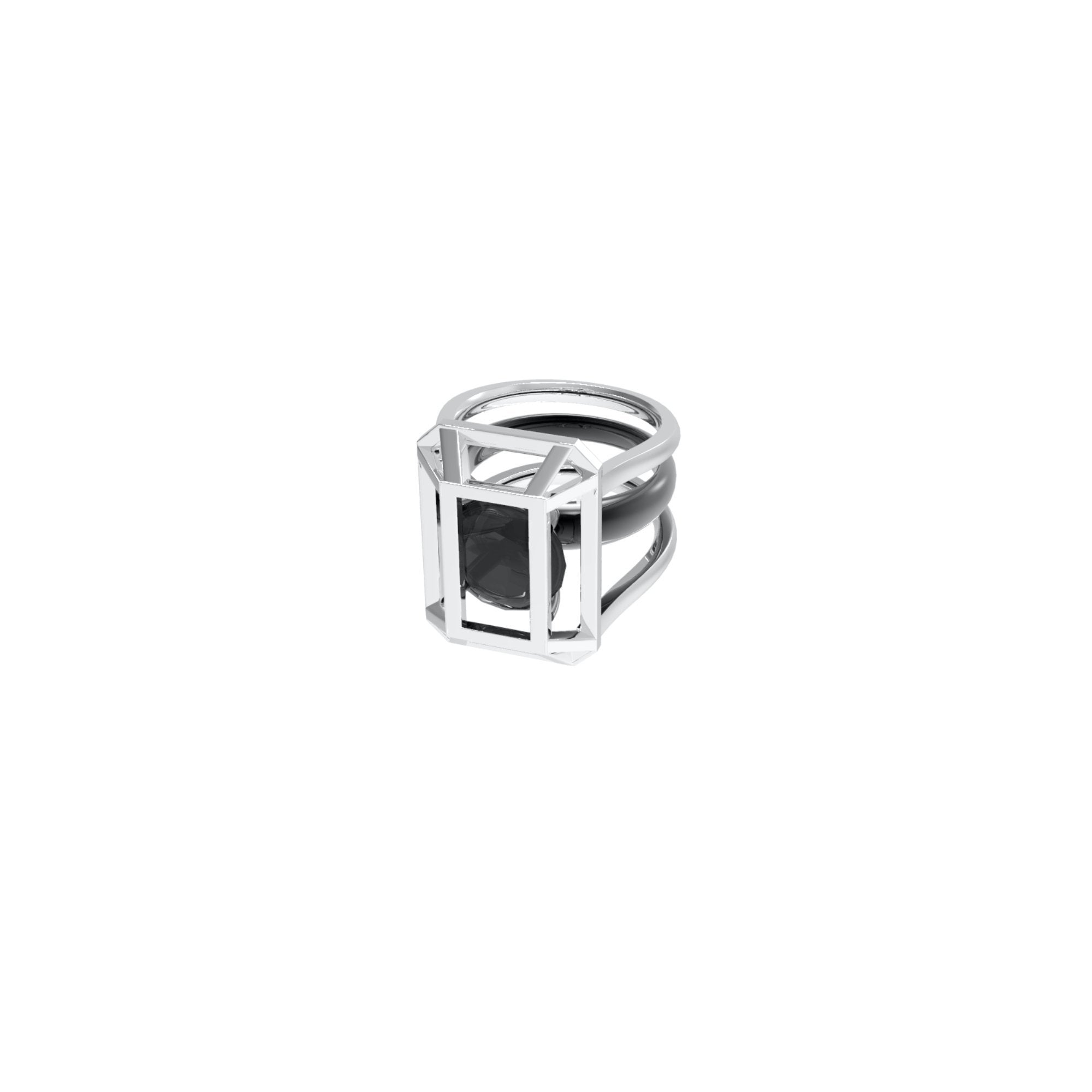 51 E JOHN Constraint Collection Ring Black | MADA IN CHINA
