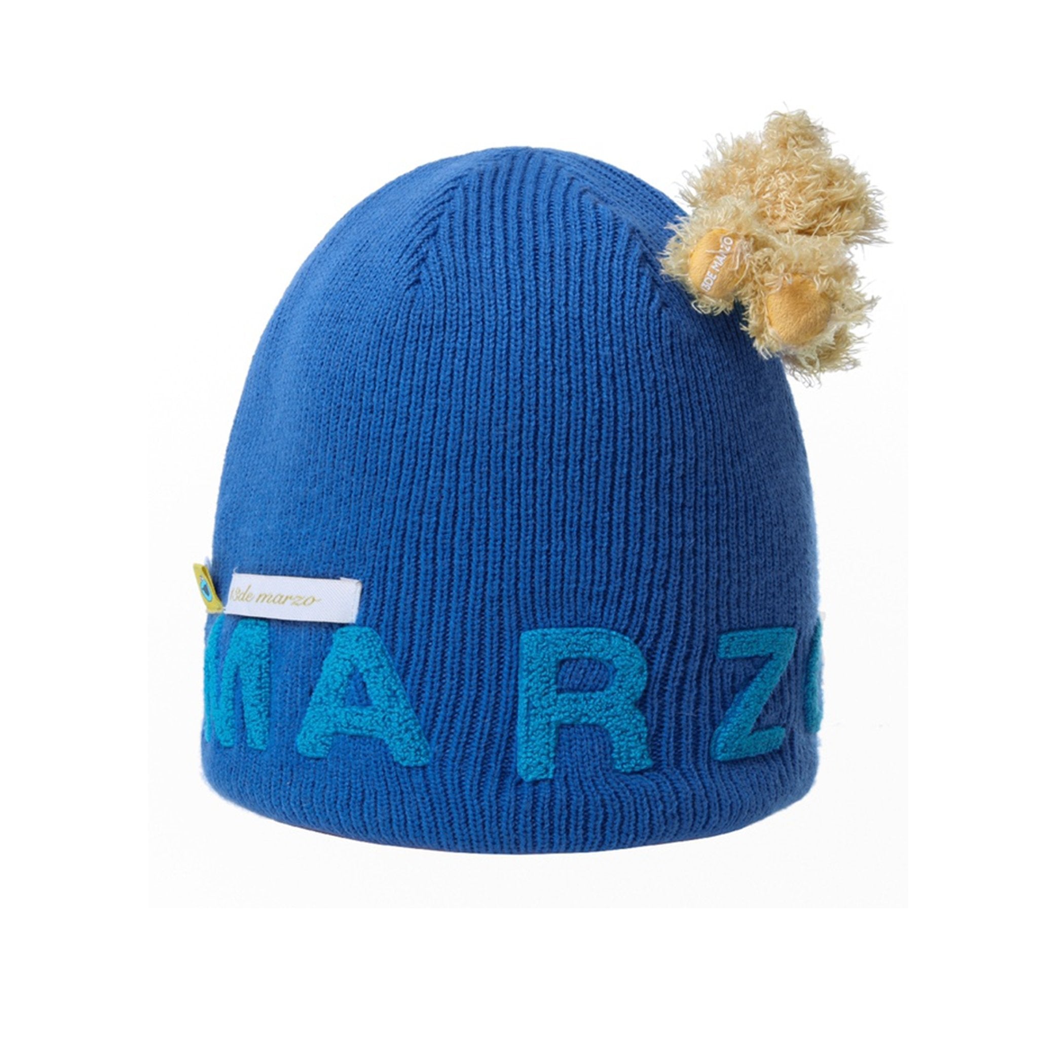 13DE MARZO Cookie Monster lazy Bear Beanie Directoire Blue | MADA IN CHINA