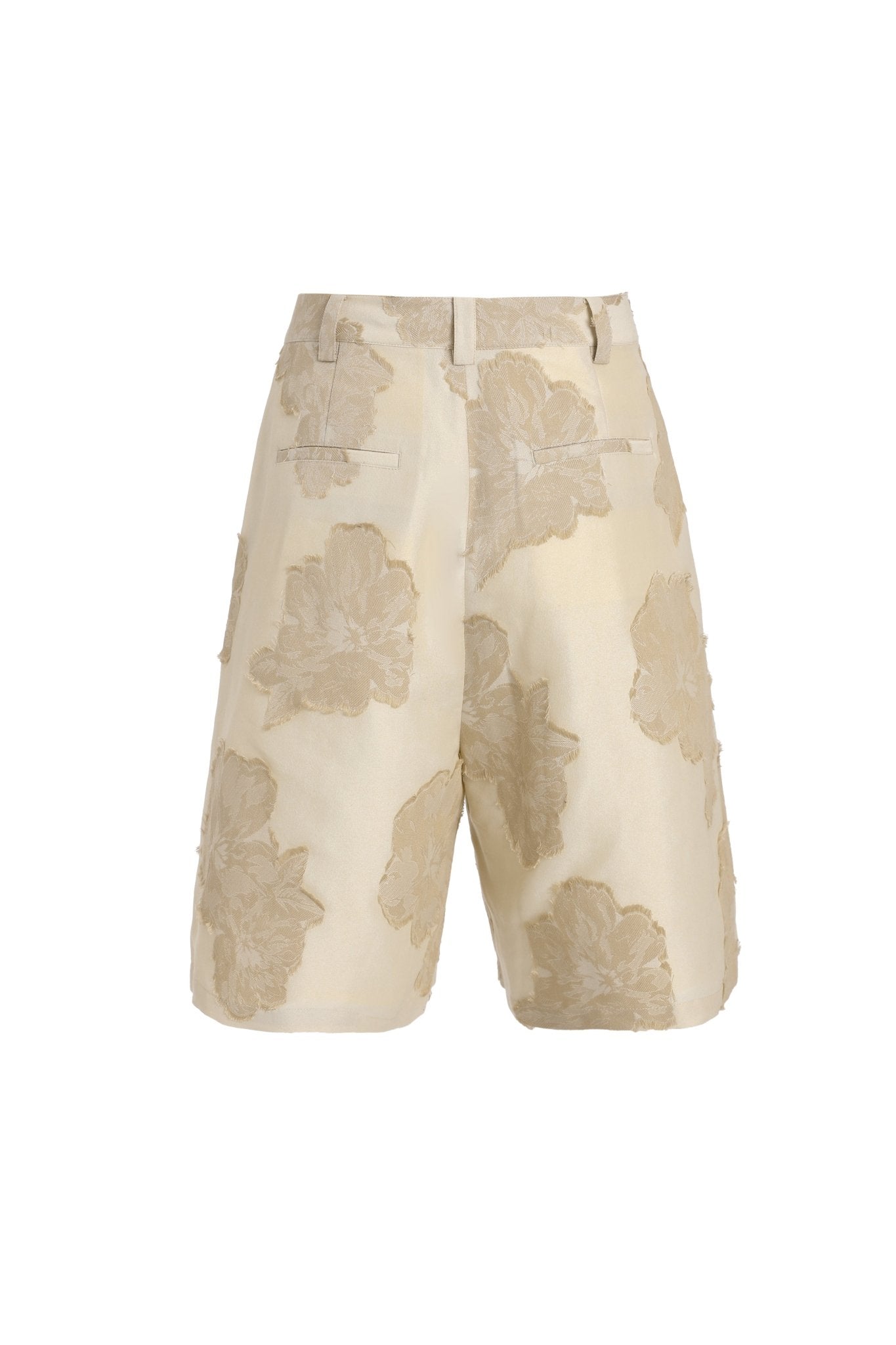 GARCON BY GARCON Cotton Feel Cut Flower Pleated Shorts | MADA IN CHINA