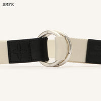 SMFK Cream Compass Workwear Vintage Belt | MADA IN CHINA