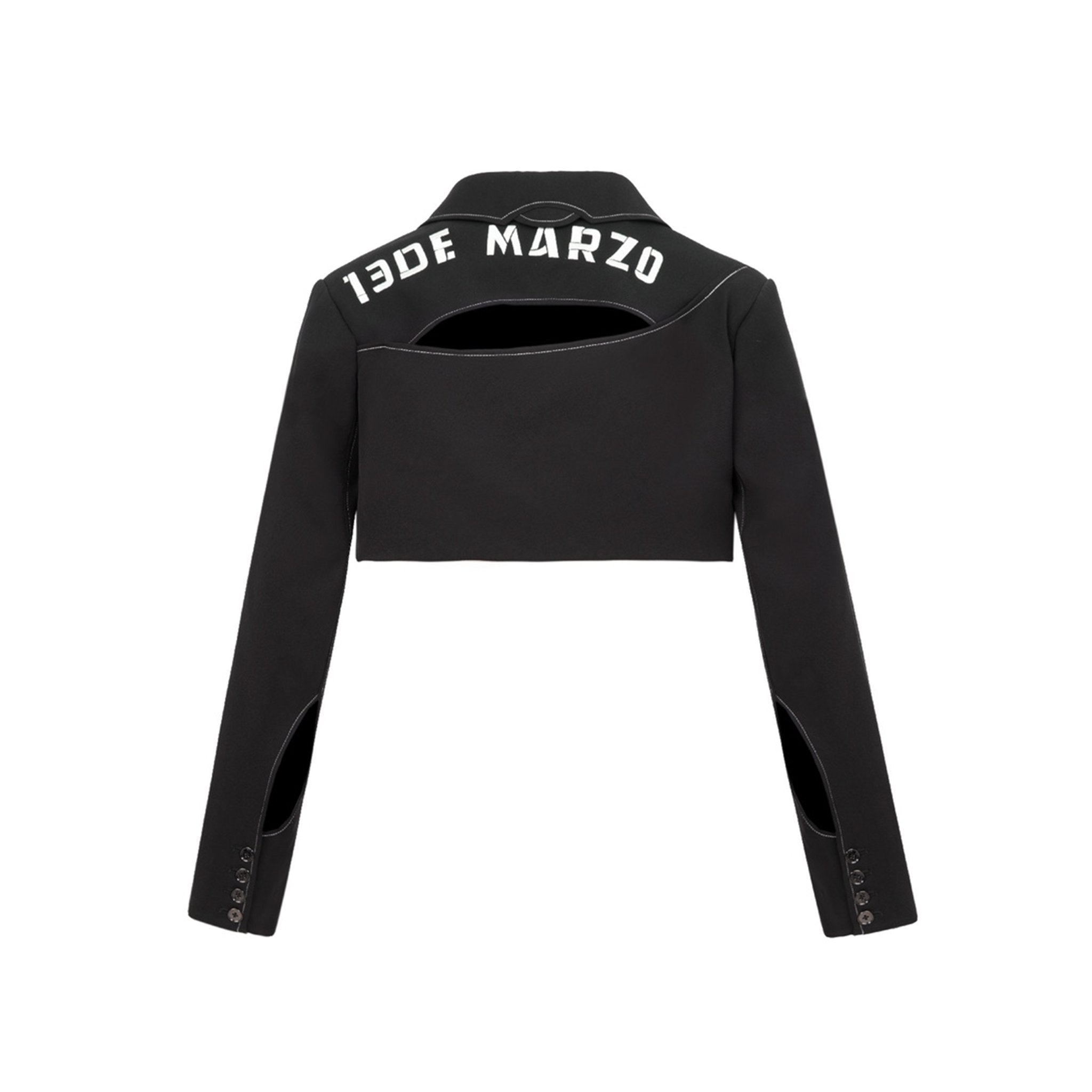 13DE MARZO Crossover Hollowed Minisuit Black | MADA IN CHINA