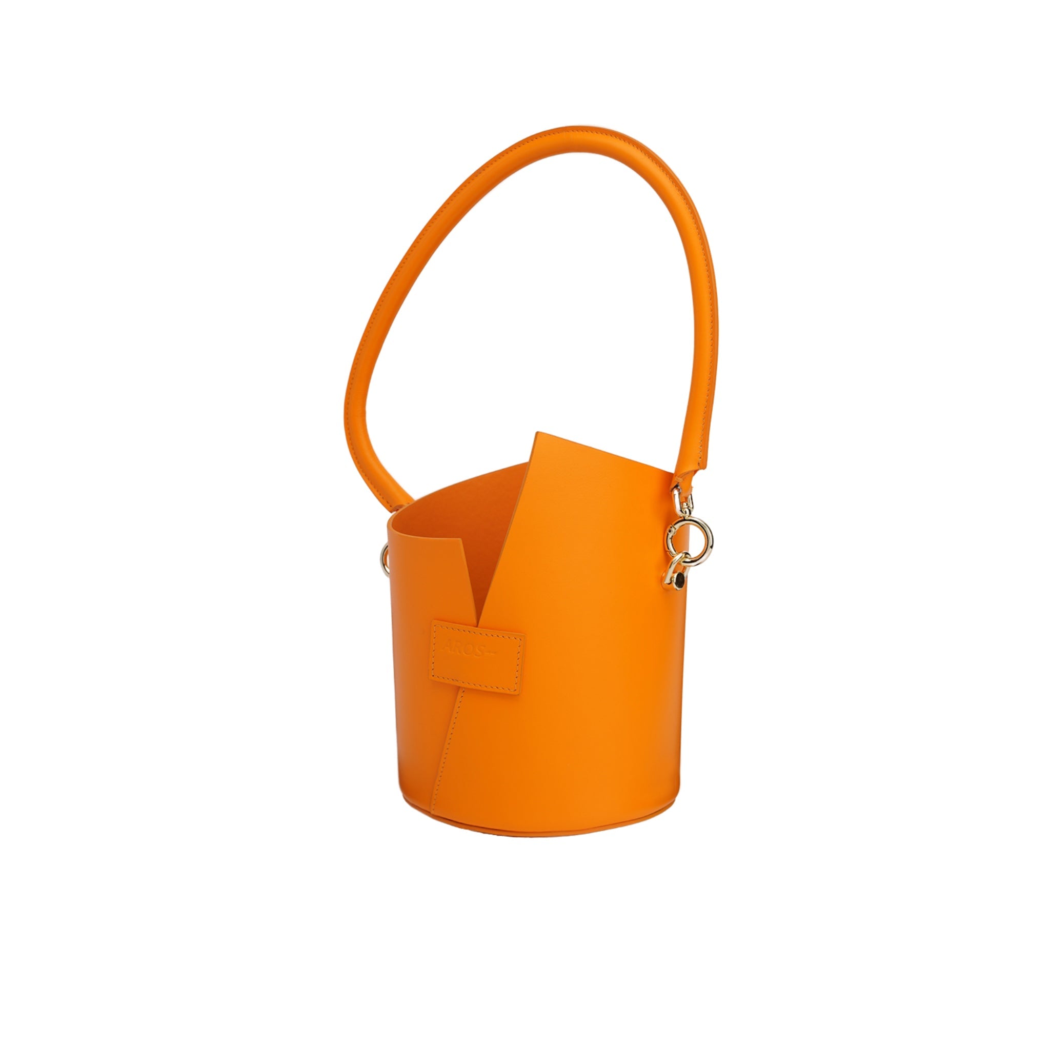 AROS Curved Handle Birkie Bag In Orange | MADA IN CHINA