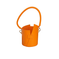 AROS Curved Handle Birkie Bag In Orange | MADA IN CHINA